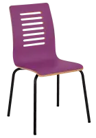 CARMEN jídelní židle purpurová, kostra černá